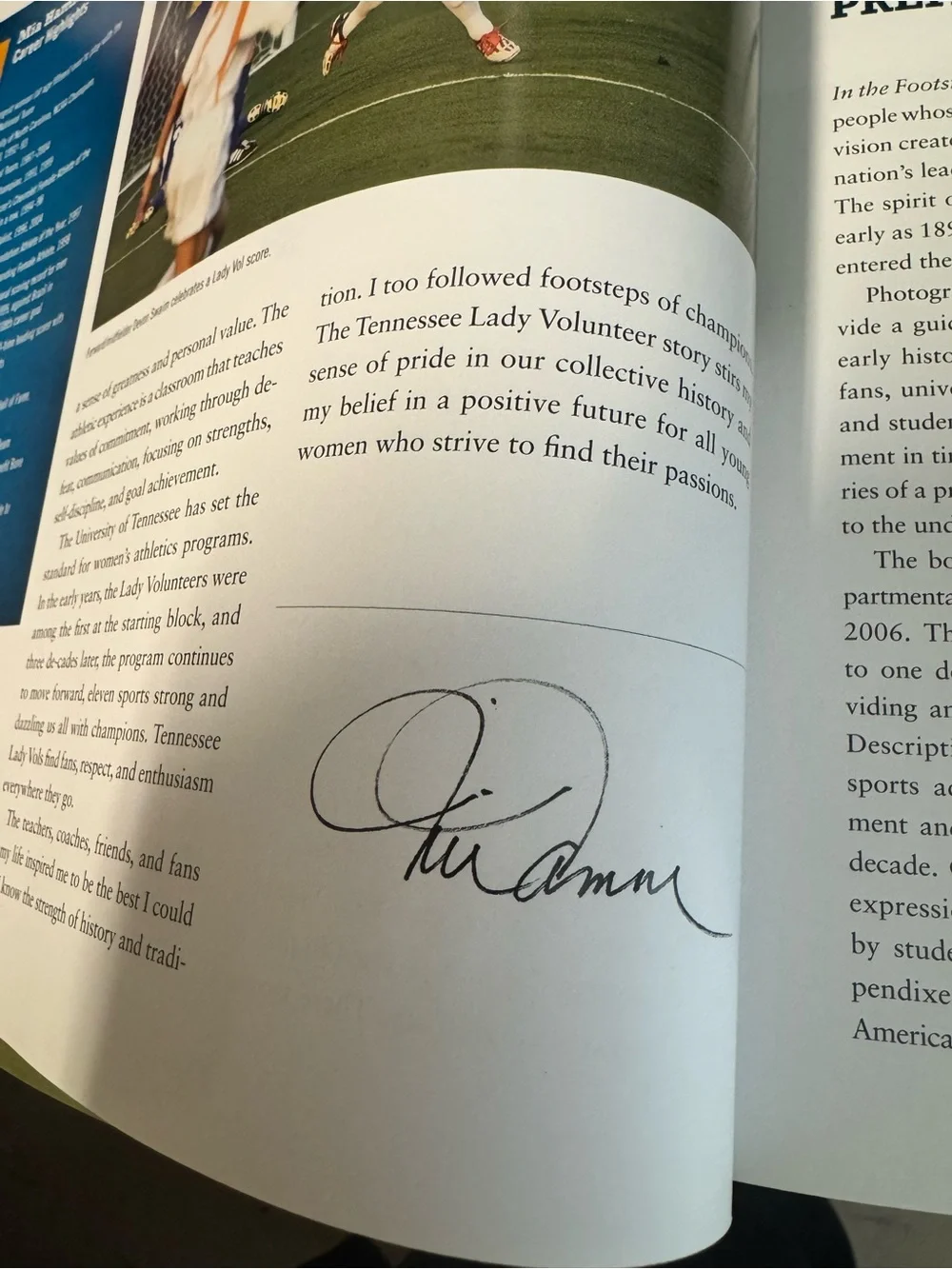 Debby Shriver In the Footsteps of Champions Lady Vols 2008 Coffee Table Book